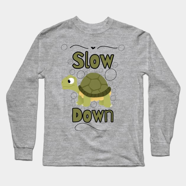 Slow down - Kid's Designs- Kids Clothes - Kids fashion Long Sleeve T-Shirt by Onyi